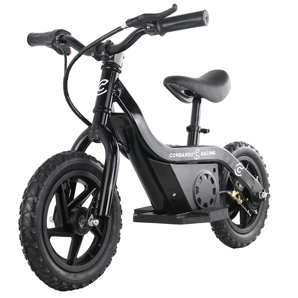 Bicicleta elétrica de equilíbrio para crianças, 24v, 100w, 4ah, sem pedal, bicicleta elétrica de brinquedo infantil de 12 polegadas