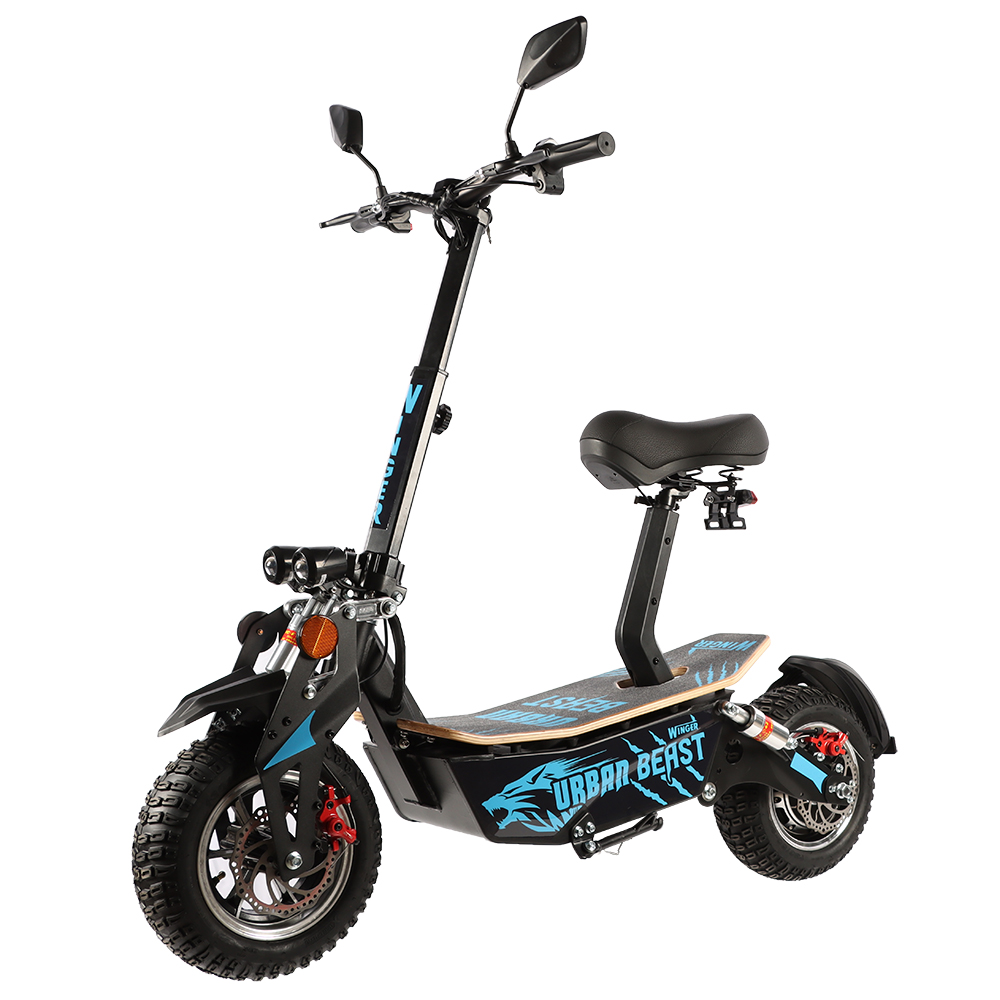 Scooter elétrica Winger URBAN BEAST 50km/h com 2 luzes led frontais