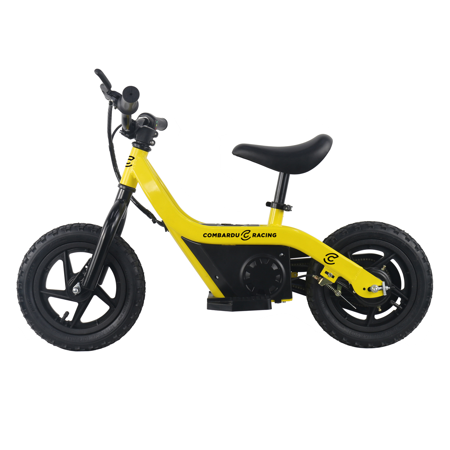 100 W 24 V 12 polegadas Crianças Sem Pedal Bicicleta, Bicicleta Movida Elétrica Crianças Bebê Auto Carbono Mini Balance Bike