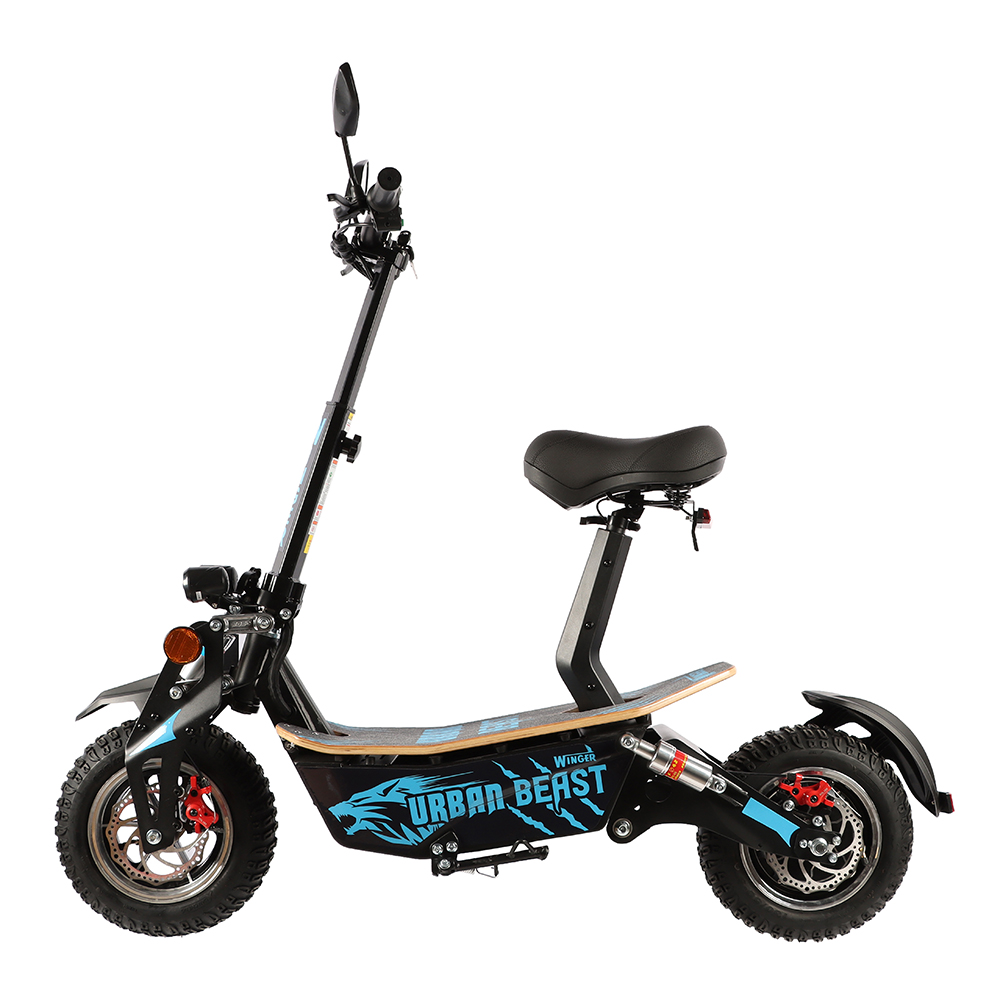 Scooter elétrica Winger URBAN BEAST 50km/h com 2 luzes led frontais