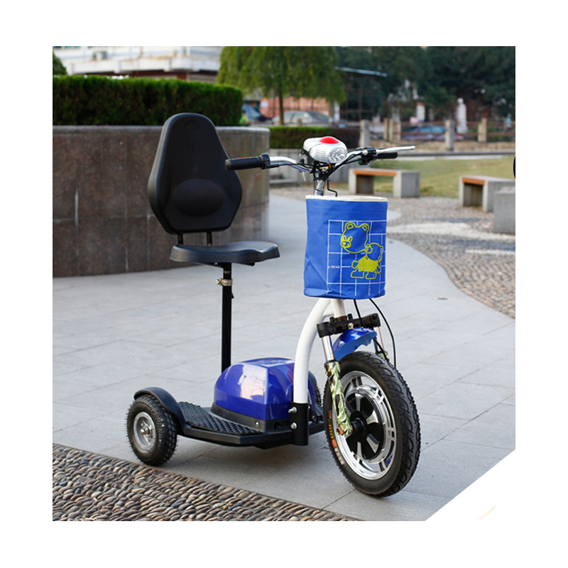 Scooter elétrico dobrável Zappy de 3 rodas para homem com deficiência