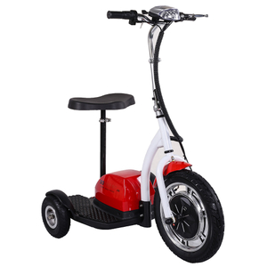 Scooter elétrico de 3 rodas 500W 48V Zappy com assento e farol dianteiro