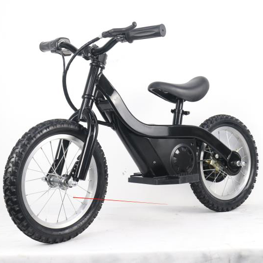 Bicicleta elétrica de equilíbrio para crianças, 24v, 100w, 4ah, sem pedal, bicicleta elétrica de brinquedo infantil de 12 polegadas