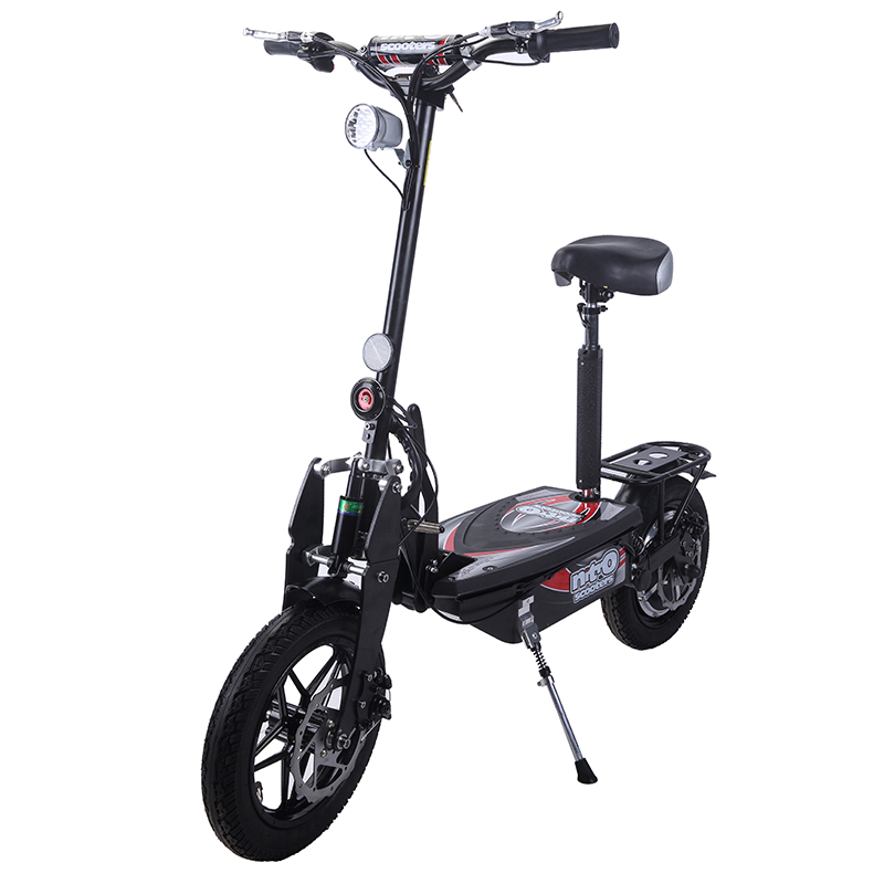 Scooter elétrico de carregamento de 6-8h sem acionamento por corrente scooter com cubo dobrável de 14 polegadas