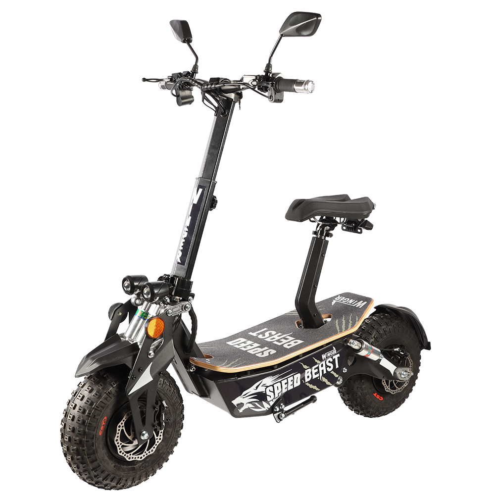 Potente Scooter Elétrica de Roda Grande de 14 polegadas 3000W