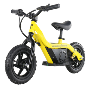 100 W 24 V 12 polegadas Crianças Sem Pedal Bicicleta, Bicicleta Movida Elétrica Crianças Bebê Auto Carbono Mini Balance Bike