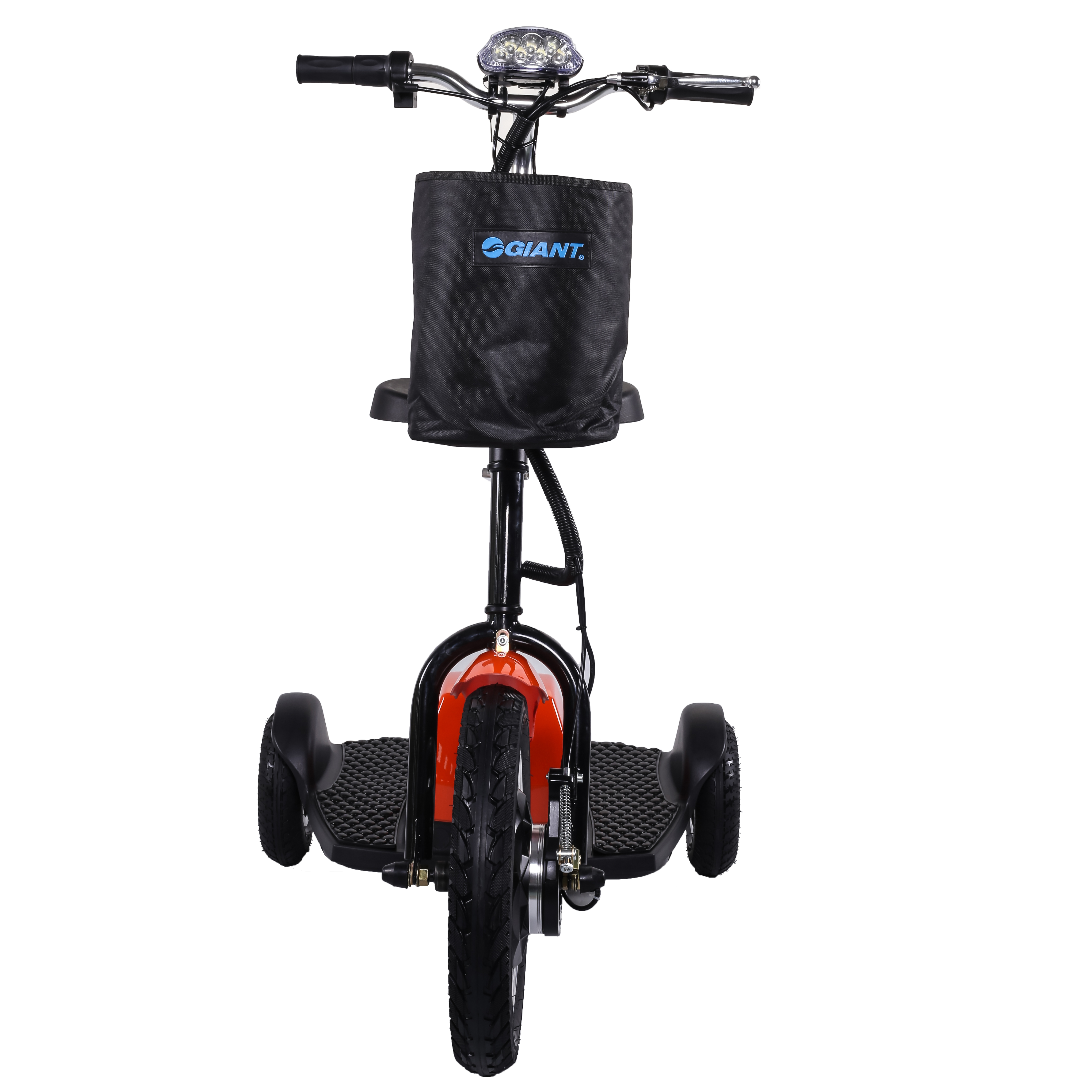 Scooter elétrico de 3 rodas 500W 48V Zappy com assento e farol dianteiro