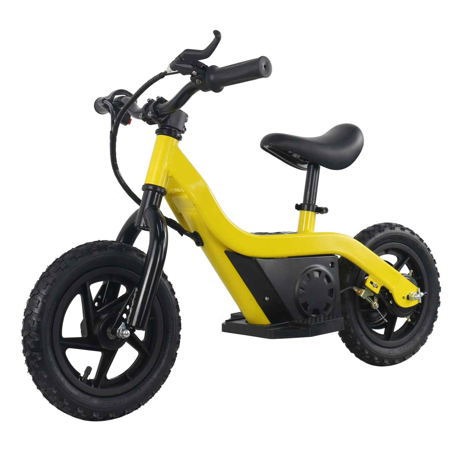 100 W 24 V 12 polegadas Crianças Sem Pedal Bicicleta, Bicicleta Movida Elétrica Crianças Bebê Auto Carbono Mini Balance Bike