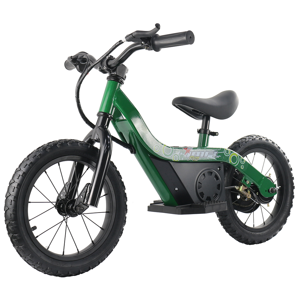 Bicicleta elétrica de equilíbrio para crianças, 24v, 100w, 4ah, sem pedal, bicicleta elétrica de brinquedo infantil de 12 polegadas