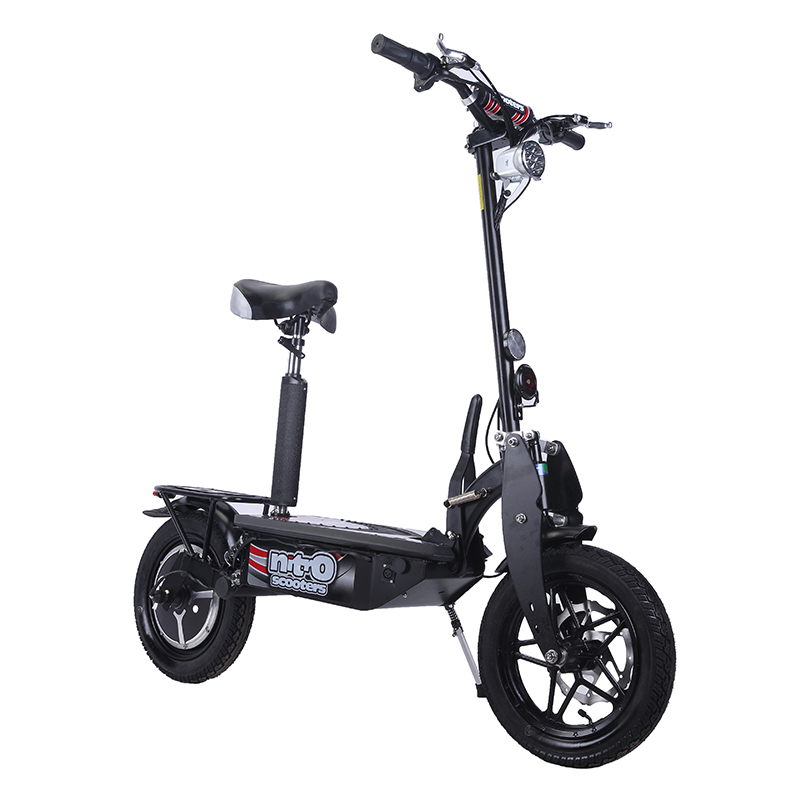 Scooter elétrico de carregamento de 6-8h sem acionamento por corrente scooter com cubo dobrável de 14 polegadas