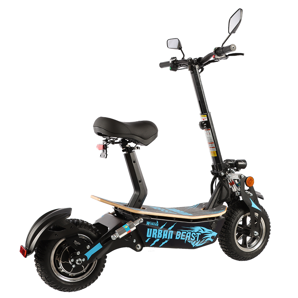 Scooter elétrica Winger URBAN BEAST 50km/h com 2 luzes led frontais